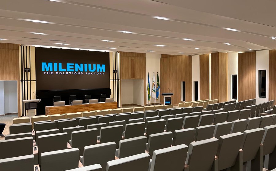 Rwanda Ministry of Defence auditorium Barco LED display