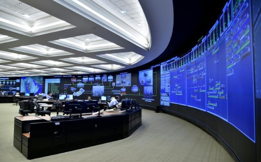 Saudi Aramco OSPAS videowall cooling diagnosis image